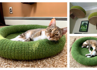 Kitty Bed Crochet Free Pattern