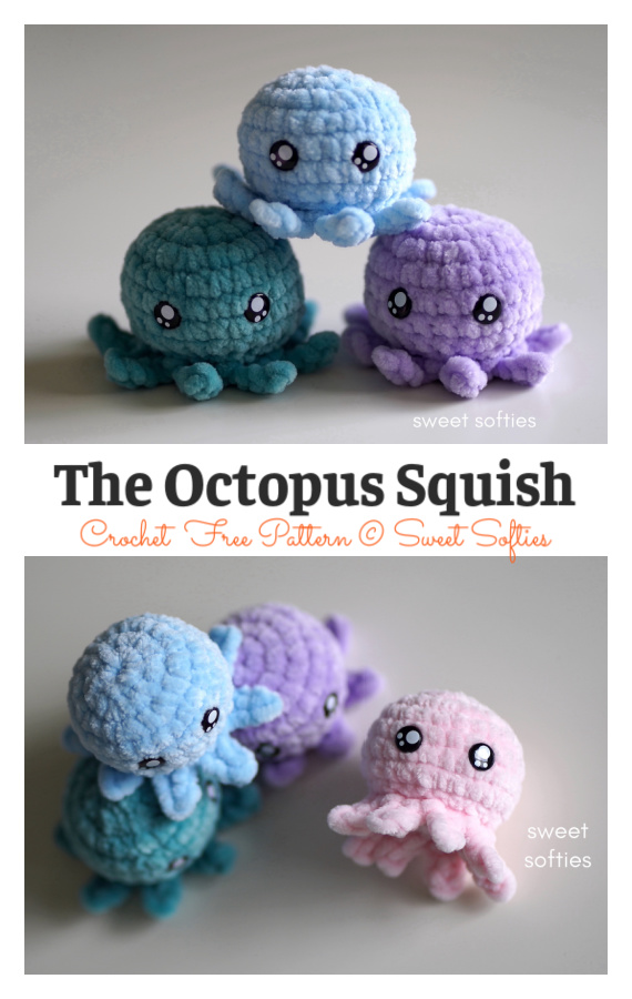 Amigurumi The Octopus Squish Crochet Free Pattern Amigurumi The Octopus Squish Crochet Free Pattern